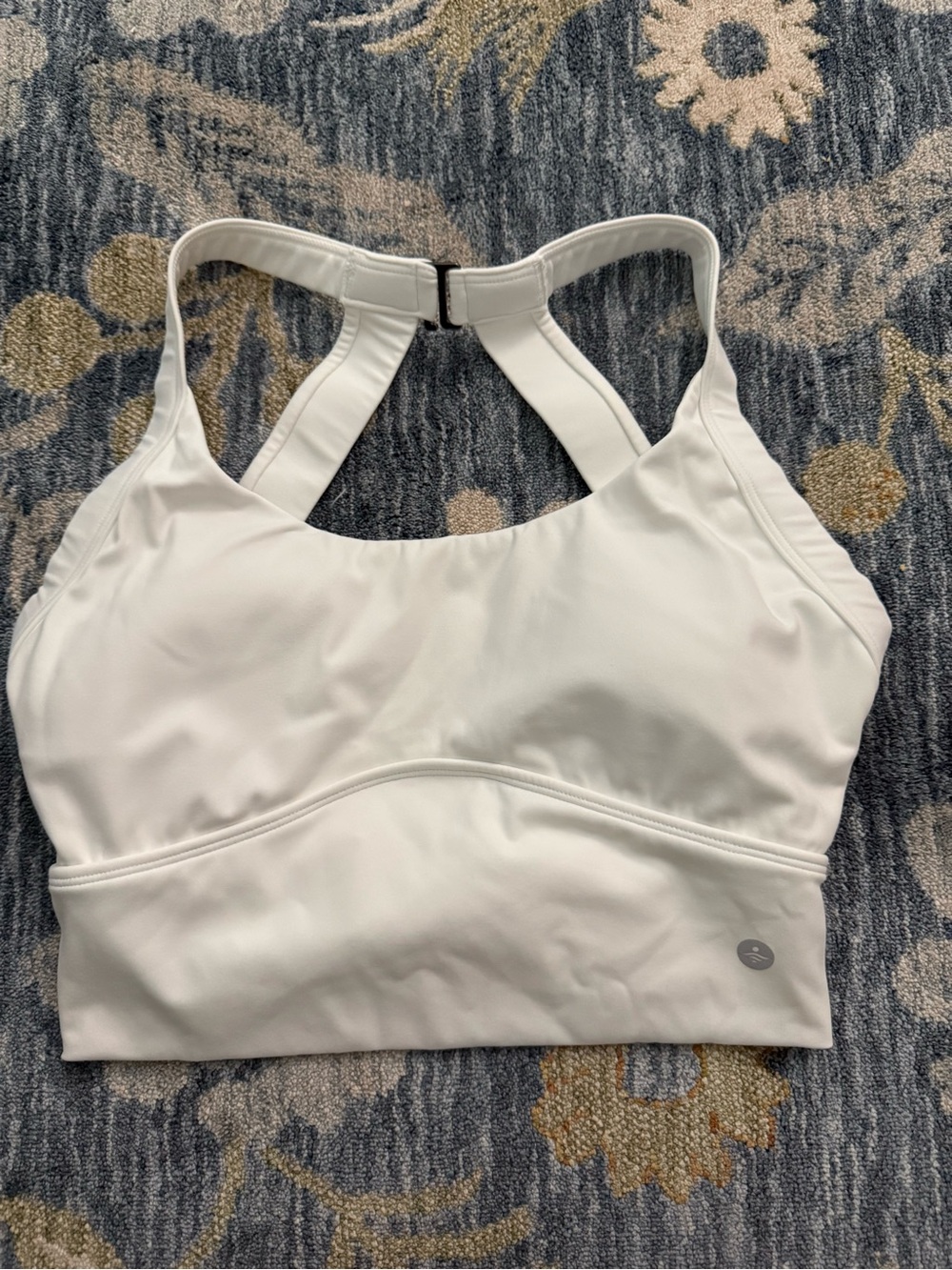 NWOT HALARA White Racerback High-Support Sports Bra